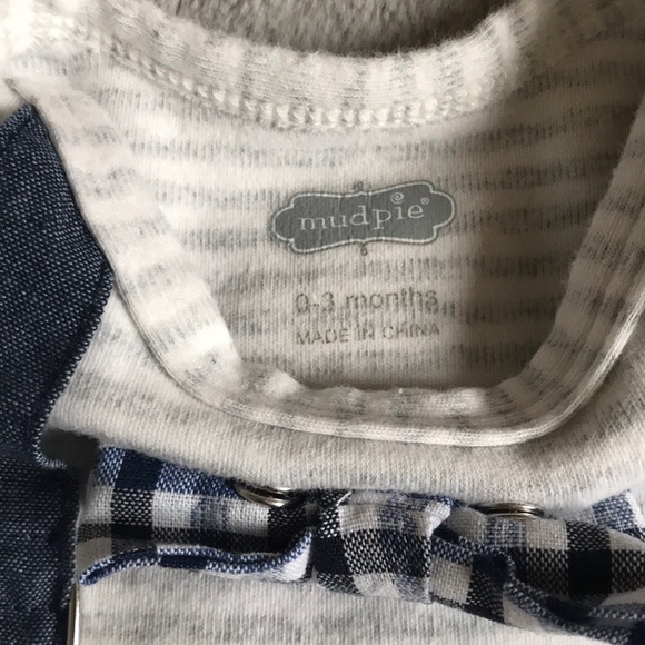 Mudpie Baby Bow Tie Crawler Set - Picture 4 of 7